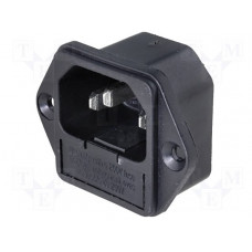 Male supply connector with fuse holder